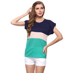 Blusas Women Blouses Plus size XXXL Casual Loose Summer Stripe Chiffon Shirt Short Sleeve Tops Cheap-Clothes-China Body e5