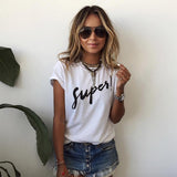 NiceMix Brand New 2017 Summer Women T-shirt Printed Magic Letters Fashion O-Neck Short Sleeve Loose Tee Shirt Femme