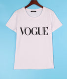 8 Colors S-4XL Fashion Brand T Shirt Women VOGUE Printed T-shirt Women Tops Tee Shirt Femme New Arrivals Hot Sale Casual Sakura