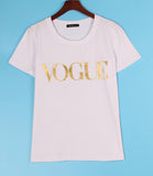 8 Colors S-4XL Fashion Brand T Shirt Women VOGUE Printed T-shirt Women Tops Tee Shirt Femme New Arrivals Hot Sale Casual Sakura