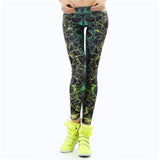 NADANBAO wholelsales New Fashion Women leggings  3D Printed color legins Ray fluorescence leggins pant legging for Woman