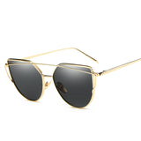 Fashion Brand Sunglasses For Women Glasses Cat Eye Sun Glasses Male Mirror Sunglasses Men Glasses Female Vintage Gold Glasses