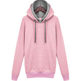 Women Autumn Winter Sweatshirt Casual Double Hoodies Long Sleeve Female Pullover Loose Tops Sweatshirts Women's Clothings New