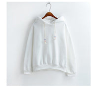 Women Hoodies Sweatshirts New Hot Sale Candy 10 Color Long Sleeved Thick Casual All-match Solid Leisure Hooded Hoodie Loose Tops