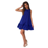 Vestidos Sexy Ruffles Women Dress Summer Sleeveless Casual A Line Bodycon Dresses Party Cocktail Short Mini Tube Beach Dress