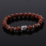 2015 Fashion jewelry Natural stone buddha beads bracelet men elastic rope chain charm bracelet for women Pulseras mujer