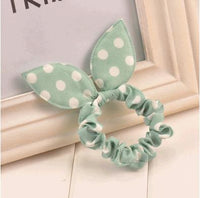 new 2016 original head flower hair accessories headdress Korea trinkets rabbit ears Fabric  Dot rubber band hair rope ring gift