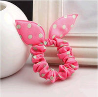 new 2016 original head flower hair accessories headdress Korea trinkets rabbit ears Fabric  Dot rubber band hair rope ring gift