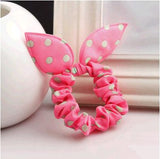 new 2016 original head flower hair accessories headdress Korea trinkets rabbit ears Fabric  Dot rubber band hair rope ring gift