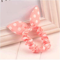 new 2016 original head flower hair accessories headdress Korea trinkets rabbit ears Fabric  Dot rubber band hair rope ring gift