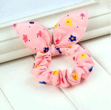 new 2016 original head flower hair accessories headdress Korea trinkets rabbit ears Fabric  Dot rubber band hair rope ring gift