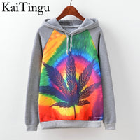 KaiTingu Brand Fashion Autumn Winter Long Sleeve Women Sweatshirt Harajuku Owl Print Hoodies Hooded Tracksuit Jumper Pullover