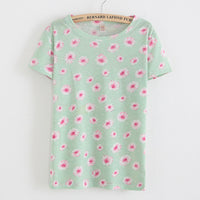 2016 Spring Women Watermelon Printed T Shirts Loose Short Sleeve T-shirt Harajuku Style Fruit Printed Tshirt Girl Casual Tops