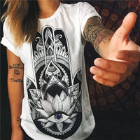 CDJLFH 2017 Summer Newest 10 Colors Women Print T Shirt Round Neck Short Sleeve White Shirt Tops