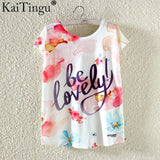 KaiTingu Novelty T Shirt Summer Harajuku Kawaii Cute Fish Animal Panda Print T-shirt Short Sleeve T Shirt Women Tops M L XL Size