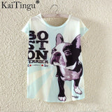 KaiTingu Novelty T Shirt Summer Harajuku Kawaii Cute Fish Animal Panda Print T-shirt Short Sleeve T Shirt Women Tops M L XL Size