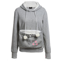 Cat Lovers Hoodies With Cuddle Pouch Dog Pet Hoodies For Casual Kangaroo Pullovers With Ears Sweatshirt XL Drop Shipping