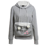 Cat Lovers Hoodies With Cuddle Pouch Dog Pet Hoodies For Casual Kangaroo Pullovers With Ears Sweatshirt XL Drop Shipping