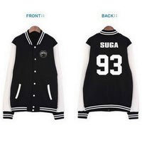 BTS Bangtan Boys baseball uniform Jungkook jhope jin jimin v suga long sleeve jacket high quality hoody Sweatshirt