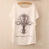 2016 Fashion Women Tops Tees Cute Dream Catcher Printing Cotton T-shirt Women's Short Batwing Sleeve Tshirt on Sale