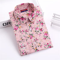 New Floral Women Blouses Shirts Casual Cherry Blouses Long Sleeve Ladies Tops Fashion Blusas Clothing For Womens Plus Size 5XL