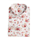 Brand New Women Floral Shirts Cotton Long Sleeve Shirt Women Floral Print Shirt Casual Ladies Blouse Turn Down Collar Women Tops