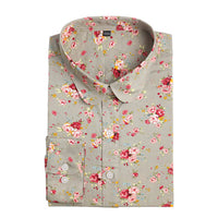 Brand New Women Floral Shirts Cotton Long Sleeve Shirt Women Floral Print Shirt Casual Ladies Blouse Turn Down Collar Women Tops