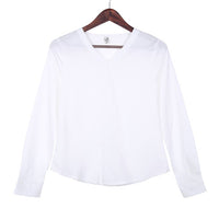 New Women Clothings Women Shirt Spring Summer V-neck Long Sleeve Blouses Pure Color White Green Lady Work Office Slim Shirt Tops