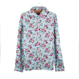 2016 New Women Cotton Blouse Long-sleeve Printed Flowers Shirts Casual Slim Floral Blusas Femininas Camisas Roupas