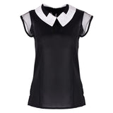 Women Summer Loose Chiffon OL blouses Sleeveless Vest Tops Blouse camisa feminina Plus Size