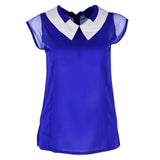 Women Summer Loose Chiffon OL blouses Sleeveless Vest Tops Blouse camisa feminina Plus Size