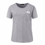 ZSIIBO NVTX09 factory price cat in pocket t shirt casual t shirt men women students love t shirt