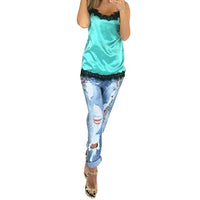 Fashion Sexy Women Camisoles  Summer Casual Lace Patchwork Vest Tops Sleeveless Tank Tops T-Shirt