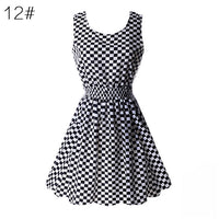 Fashion Sexy Women Dress Chiffon Sleeveless Sundress Beach Floral Tank Mini Summer Dresses