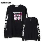 Spring Autumn Hoodies Women Bangtan Boys Album Fans Clothing Letter Printed O Neck Sweatshirt