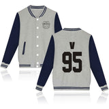 BTS Bangtan Boys baseball uniform Jungkook jhope jin jimin v suga long sleeve jacket high quality hoody Sweatshirt