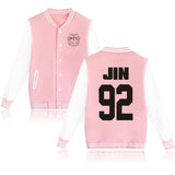 BTS Bangtan Boys baseball uniform Jungkook jhope jin jimin v suga long sleeve jacket high quality hoody Sweatshirt