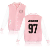 BTS Bangtan Boys baseball uniform Jungkook jhope jin jimin v suga long sleeve jacket high quality hoody Sweatshirt