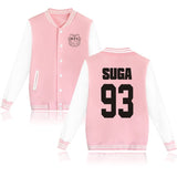 BTS Bangtan Boys baseball uniform Jungkook jhope jin jimin v suga long sleeve jacket high quality hoody Sweatshirt