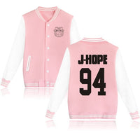 BTS Bangtan Boys baseball uniform Jungkook jhope jin jimin v suga long sleeve jacket high quality hoody Sweatshirt