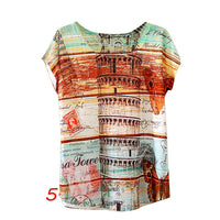 2017 T-shirt Fashion Summer Animal Cat Print Shirt O-Neck Short Sleeve T Shirt Women Tops