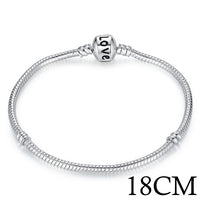 5 Style Silver Color LOVE Snake Chain Bracelet & Bangle 16CM-21CM Pulseras Lobster PA1104