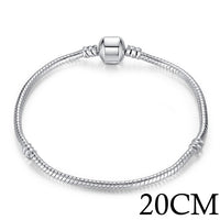 5 Style Silver Color LOVE Snake Chain Bracelet & Bangle 16CM-21CM Pulseras Lobster PA1104