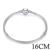 5 Style Silver Color LOVE Snake Chain Bracelet & Bangle 16CM-21CM Pulseras Lobster PA1104