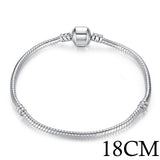 5 Style Silver Color LOVE Snake Chain Bracelet & Bangle 16CM-21CM Pulseras Lobster PA1104