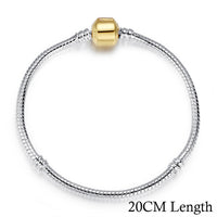 5 Style Silver Color LOVE Snake Chain Bracelet & Bangle 16CM-21CM Pulseras Lobster PA1104