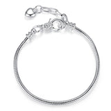 5 Style Silver Color LOVE Snake Chain Bracelet & Bangle 16CM-21CM Pulseras Lobster PA1104