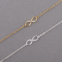 Jisensp 2017 New Fashion Love Infinity Bracelet for Women Personalized Infinity 8 Symbol Chain Bracelets Girls Party Gifts B009