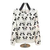 Fashion Brand Harajuku Cute panda harajuku hoody sweatshirt for Women 2017 spring winter high quality Flannel pullover tops