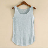 Spring Summer New Tank Tops Women Sleeveless Round Neck Loose T Shirt Ladies Vest Singlets